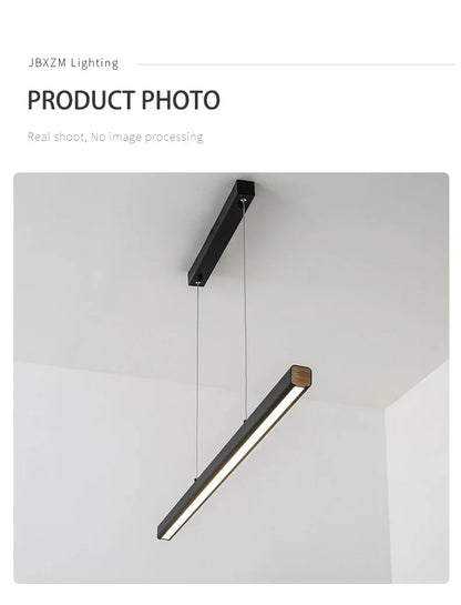 Dining Room Chandelier Dining Table Lighting Kitchen Bar Light LED Linear Lamp Restaurant Pendant Lights Modern Brief Droplight