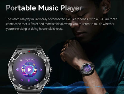2026 New TWS 2-in-1 Smart Watch Earphones 1.43 "AMOLED Screen with Heart Rate Sleep Monitoring Music Player NFC IP67 Smartwatch