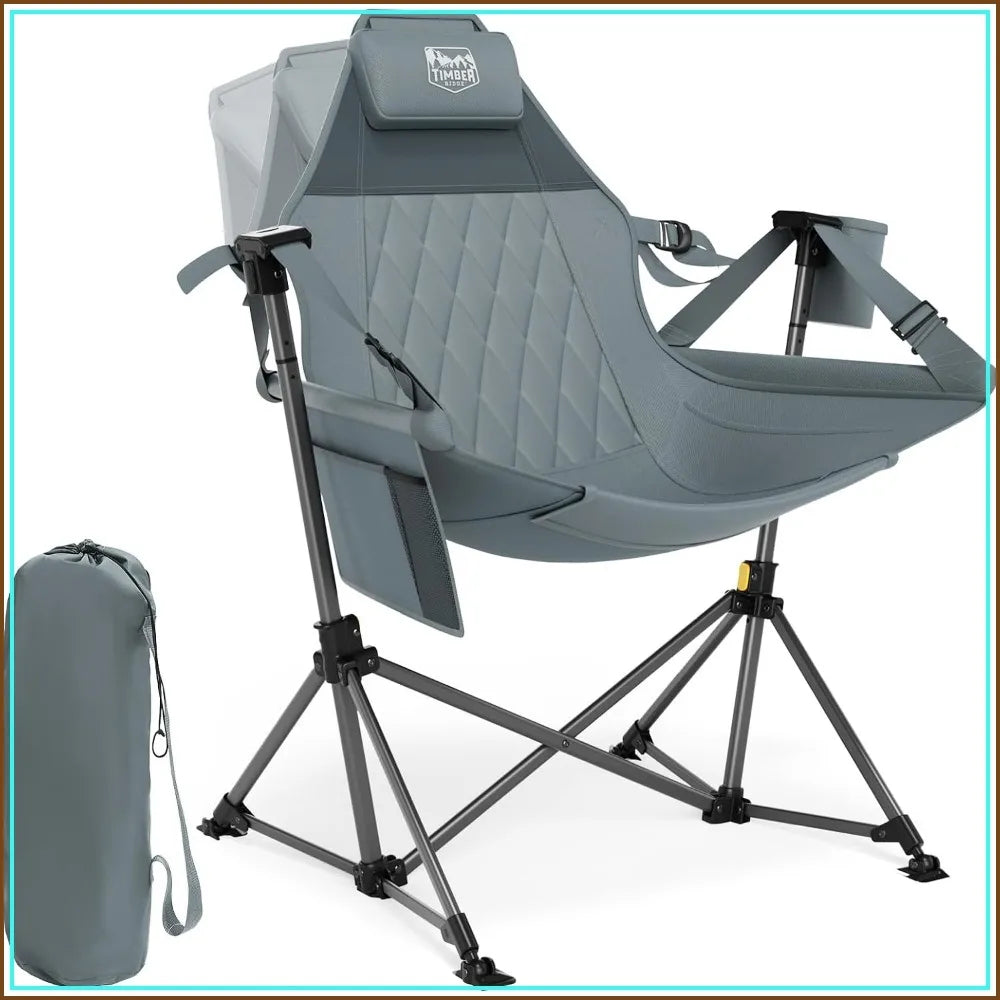 Oversized Hammock Camping Chair, Portable Swinging Chair for Outdoor, 400 lbs Capacity