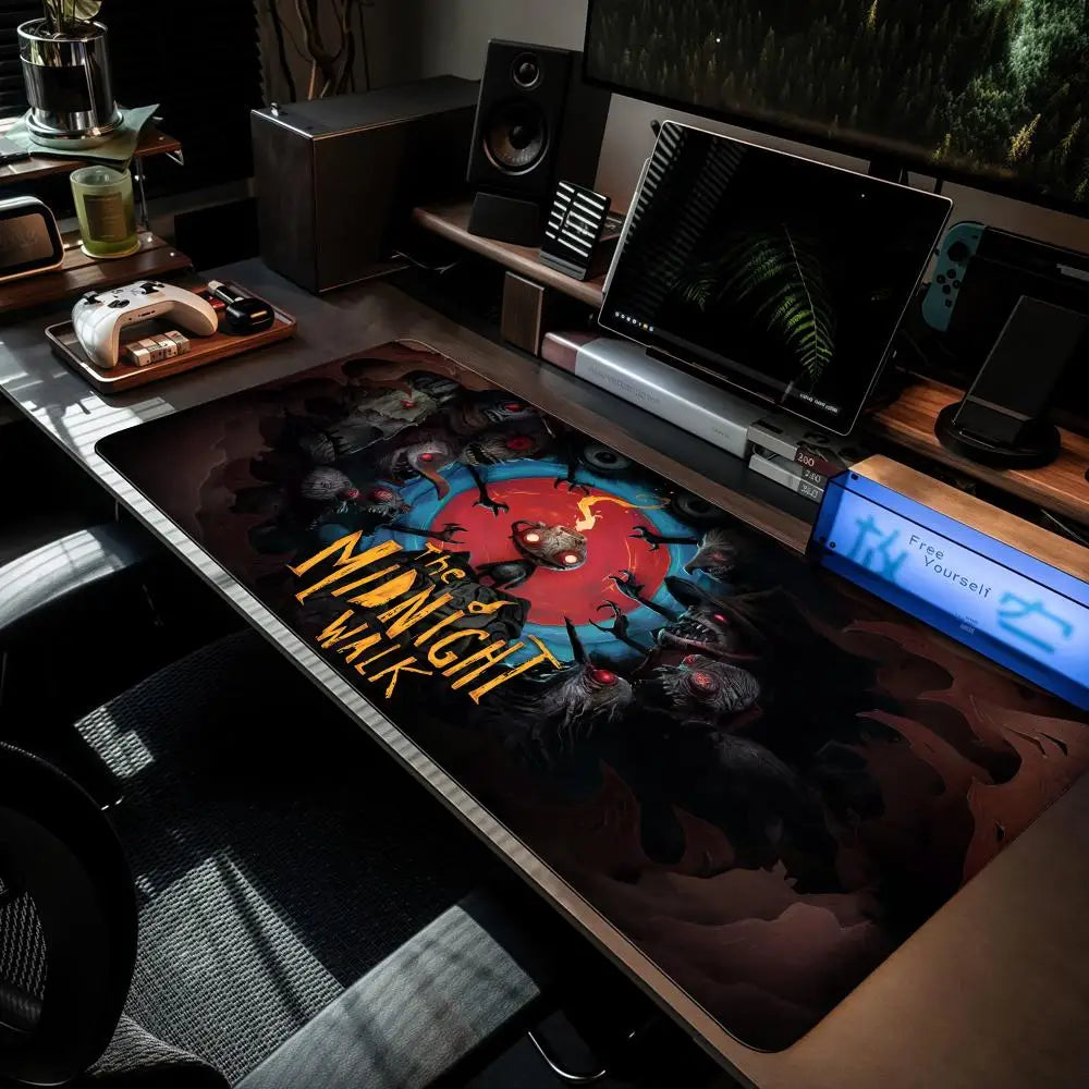 The M-Midnight Walk Mouse Pad XXL Computer Accessories Large Keyboard Laptop Table Pad The New Product Gamer Gaming