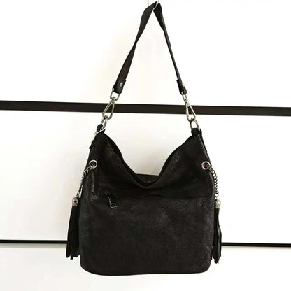 Real leather Snake Patchowrk Designer Women's Handbags Color Block Shoulder Bags New Roomy Genuine Leather Crossbody Bucket Bag