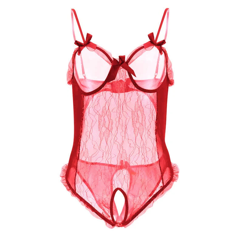 Sexy Leaky Chest Crotchless Curvy Lingerie Sexual Babydoll For Sex 18 Sheer Bodysuit Fishing Net Sleepwear Woman Sexy Outfits