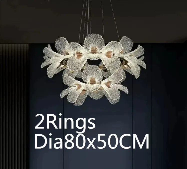 Luxury  LED Duplex Staircase Chandelier High Ceiling Pendant Lamp for Villa Living Room Hotel Lobby