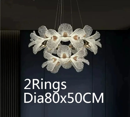 Luxury  LED Duplex Staircase Chandelier High Ceiling Pendant Lamp for Villa Living Room Hotel Lobby
