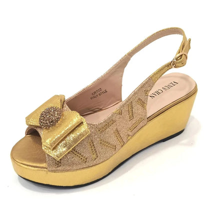 Sandals Woman Summer 2024 New Arrival Specially Designed Black African Women's Round Toe High Heels Suitable for Wedding Party
