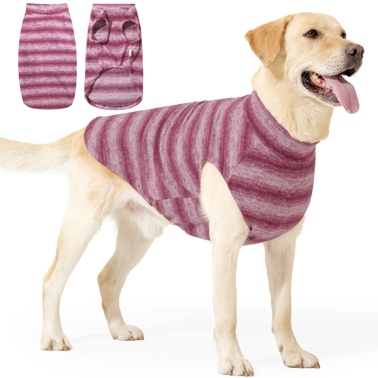 Windproof Plush with Sport Vest Dog Clothes,Pet Keep Warm Jacket No Pull No Choke Design for Small Medium Large Dogs