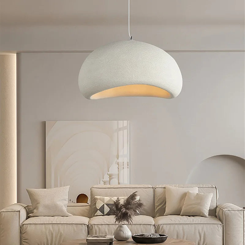 Nordic Minimalist Wabi-Sabi E27 LED Pendant Lights Modern Ceiling Chandelier For Dining Room Bedroom Bar Loft Home Hanging Lamp