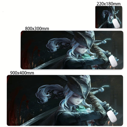 Cool New Bloodborne Gamer Play Mats E-sports Mousepad Large Gaming Mouse Pad Keyboards Table Mat Office Accessories Desk Rug