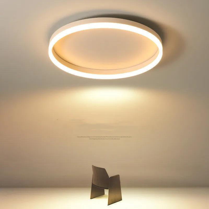 Modern Bedroom led Ceiling Lights Round Remote Control Dimmable led Living Room Ceiling Light White/Black Indoor Ceiling Lights