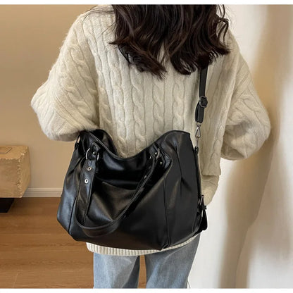 Female Hobo Handbag Large Capacity Shoulder Bags Big Stylsih Tote Bag Ladies Soft Leather Hobos Messenger Bags Women Сумочки