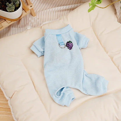 Dog Clothes Mesh Pajamas Jumpsuit Overalls For Small Dogs Chihuahua Shih Tzu Puppy All-In-One Tracksuit Pet Costume Bodysuit XXL