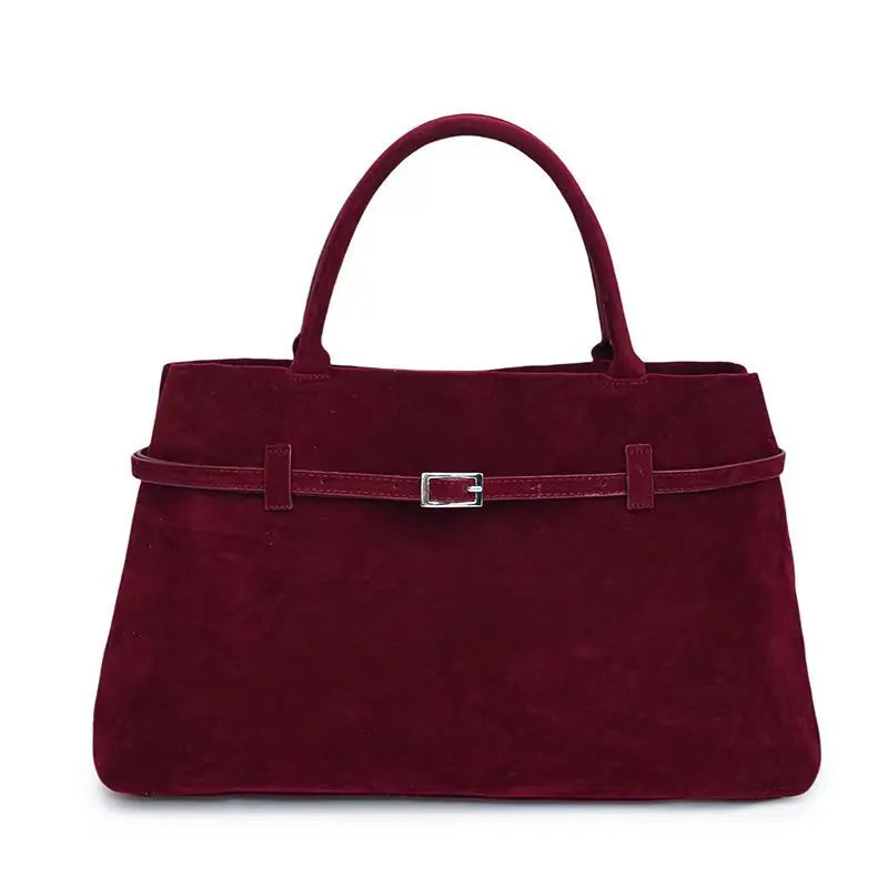 NEW Luxury Brand Rodeo Woman Bags Faux Suede Brown Totes Gold Buckle Shoulder Bags Fashion Women Handbags