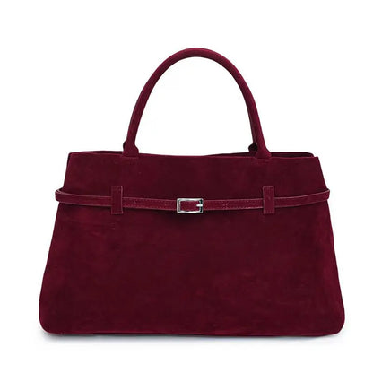 NEW Luxury Brand Rodeo Woman Bags Faux Suede Brown Totes Gold Buckle Shoulder Bags Fashion Women Handbags