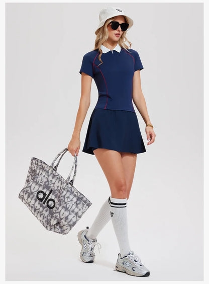 WESTSHAN EU US Size Women A-Line High-Waisted Safty Shorts Pleated Skirt Pickball Tennis Jogger Badminton Golf Sports Skirt