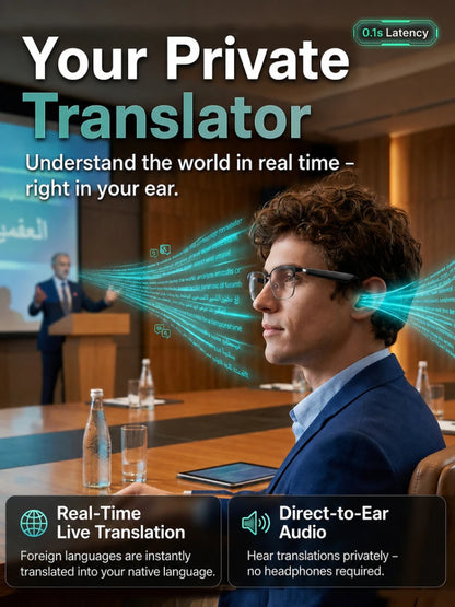 AI Smart Glasses Photochromic Lenses Touch Voice Control Bluetooth Call Real-Time Translation UV400 Multifunctional Eyewear