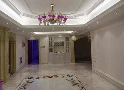 Luxury Living Room Chandelier Crystals Glass Hall Main Pendant Lamps Restaurant Bedroom French Creative Hanging Light Luminaire