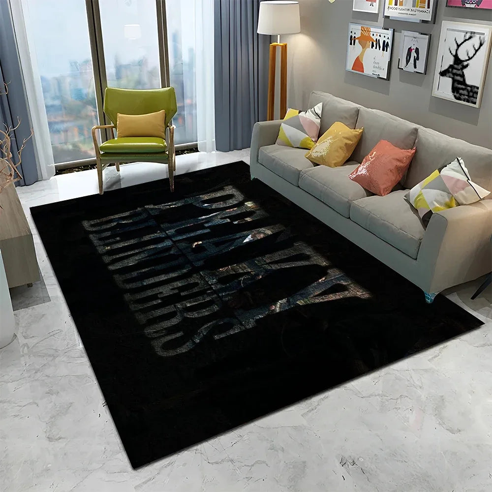 HD Tommy Shelby 3D P-Peaky Blinders Carpet Rug for Home Living Room Bedroom Sofa Doormat Decor,kids Area Rug Non-slip Floor Mat