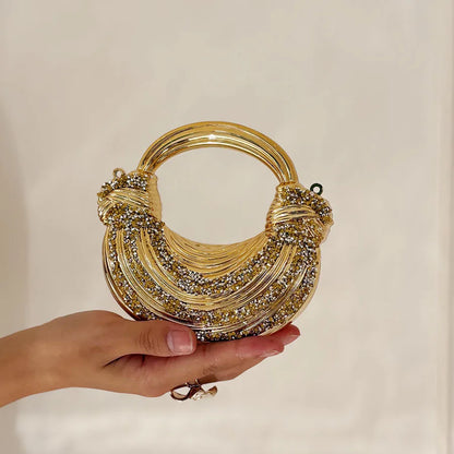 2026 new Ladies' Evening Dress Acrylic Premium Noodle Bag Diamond Decorations Fashionable Banquet Chain Evening Dress Bag