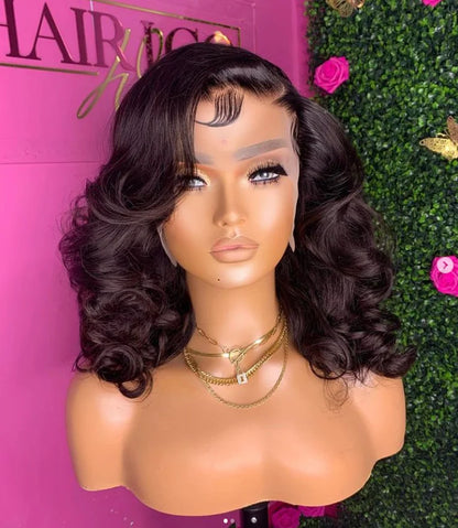 13x4 Body Wave Lace Front Wig Human Hair PrePlucked Brazilian Human Hair Lace Frontal Wigs For Women 4x4 Lace Closure Wig