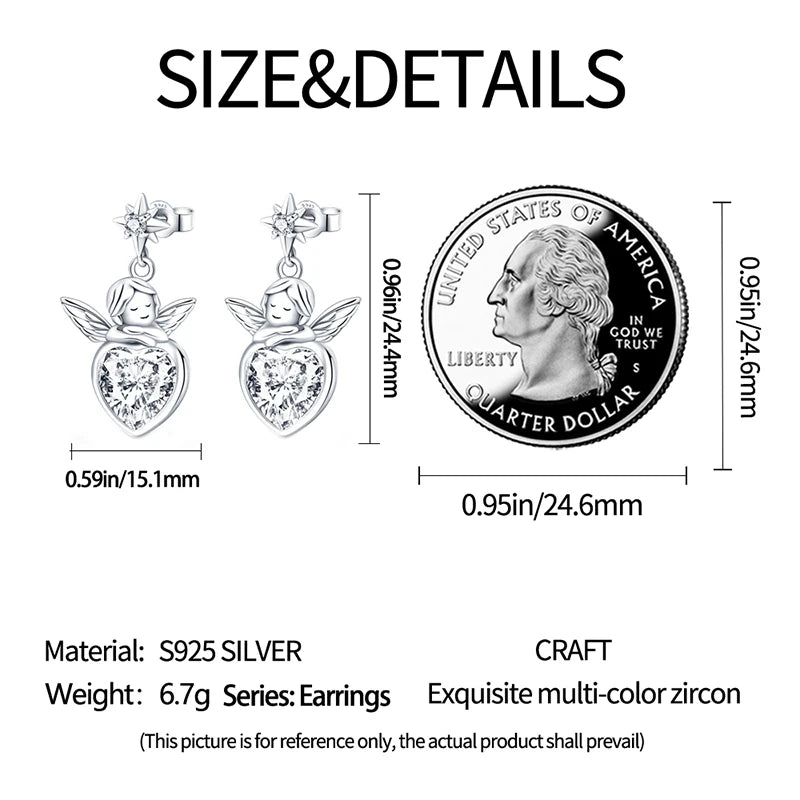 925 Sterling Silver Star Moon Heart Shape Earrings Jewelry Versatile Hoop Earrings For Women Jewelry Fine Birthday Party Gifts