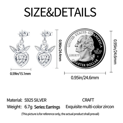 925 Sterling Silver Star Moon Heart Shape Earrings Jewelry Versatile Hoop Earrings For Women Jewelry Fine Birthday Party Gifts