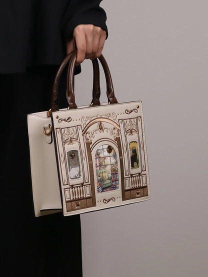 2026 Light Luxury Niche Design Fashion New Cat Bag Light Luxury Heavy Industry Craft Embroidery Thread Small Square B