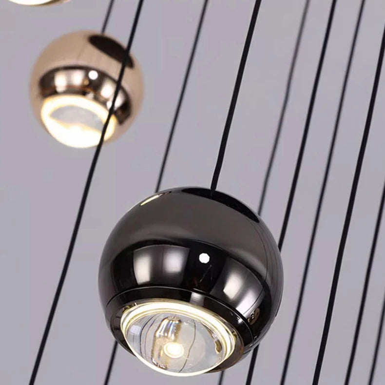Modern Crystal stair chandelier lights indoor lighting Ceiling lamp hanging light led Chandeliers for living room indoor lightin