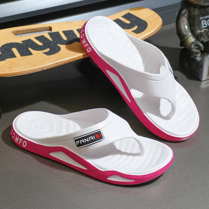 Flip-Flops For Men Breathable Comfortable Beach Sandals for Men Casual Shoes Flip-Flops Fashion Slippers for Outdoors