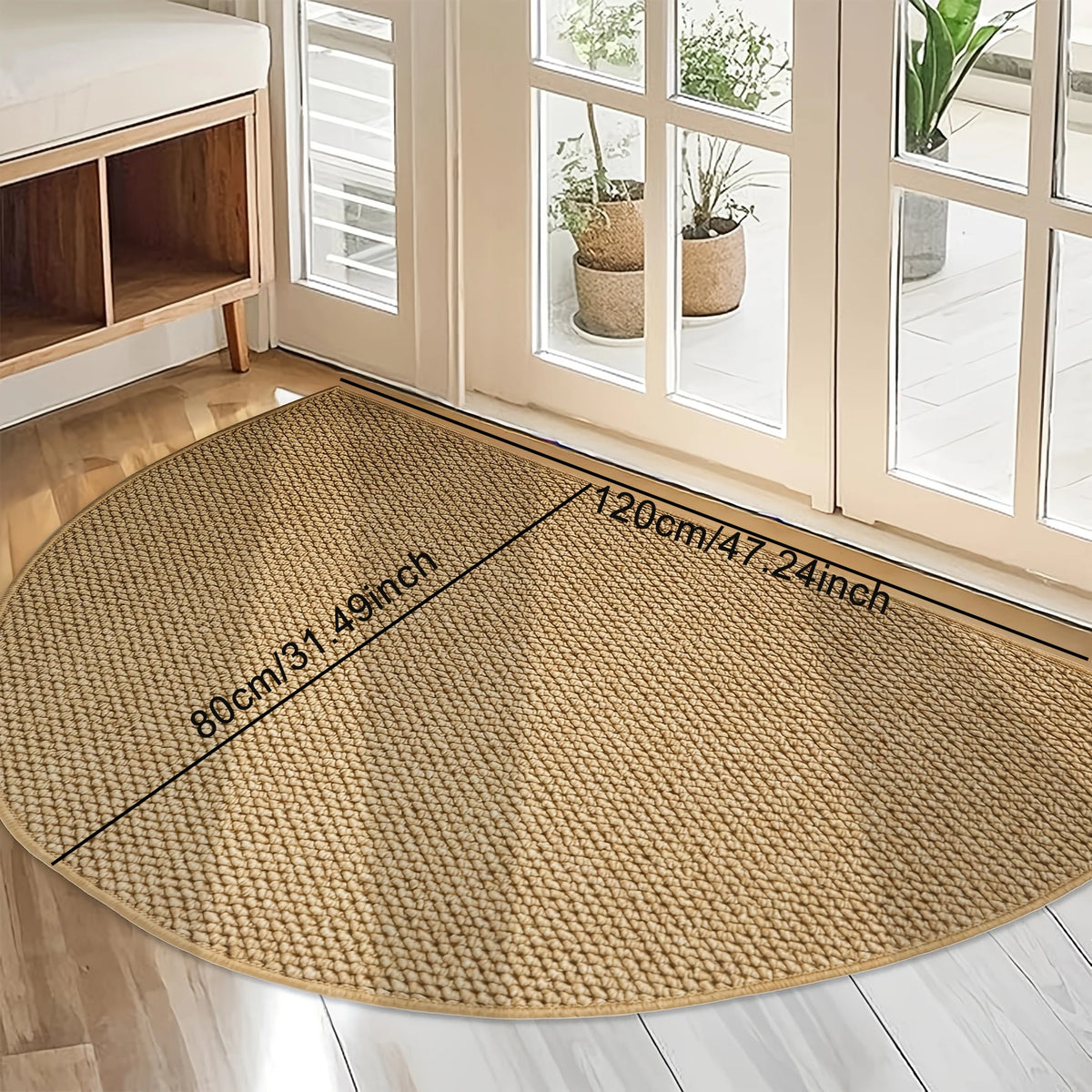 Door Mat Outdoor/indoor Rugs Faux Jute Doormat Super anti-slip washable suitable for use at bathroom and toilet doorways Rug