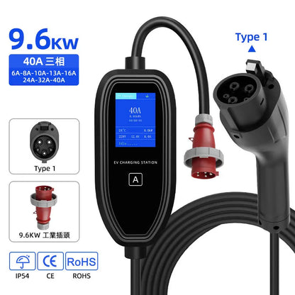 ROMADA K09 New Energy Electric Vehicle Charging Gun Portable In-Car Charger Home Use EU/US Standard Tesla EV Charging Station