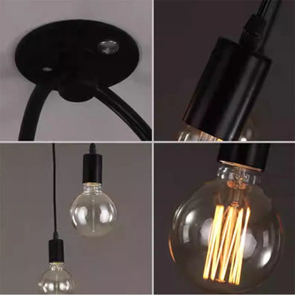 DIY Spider Lights Vintage Chandelier Edison Industrial Hanging Lamp Ceiling Multiple Pendant Light Kitchen Farmhouse Living Room