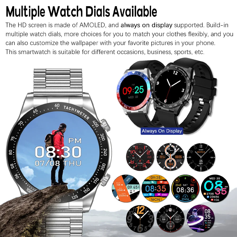 2026 new smart watch sleep monitoring Bluetooth call high-definition displaywrist  liftbright screen  round screen smart watch