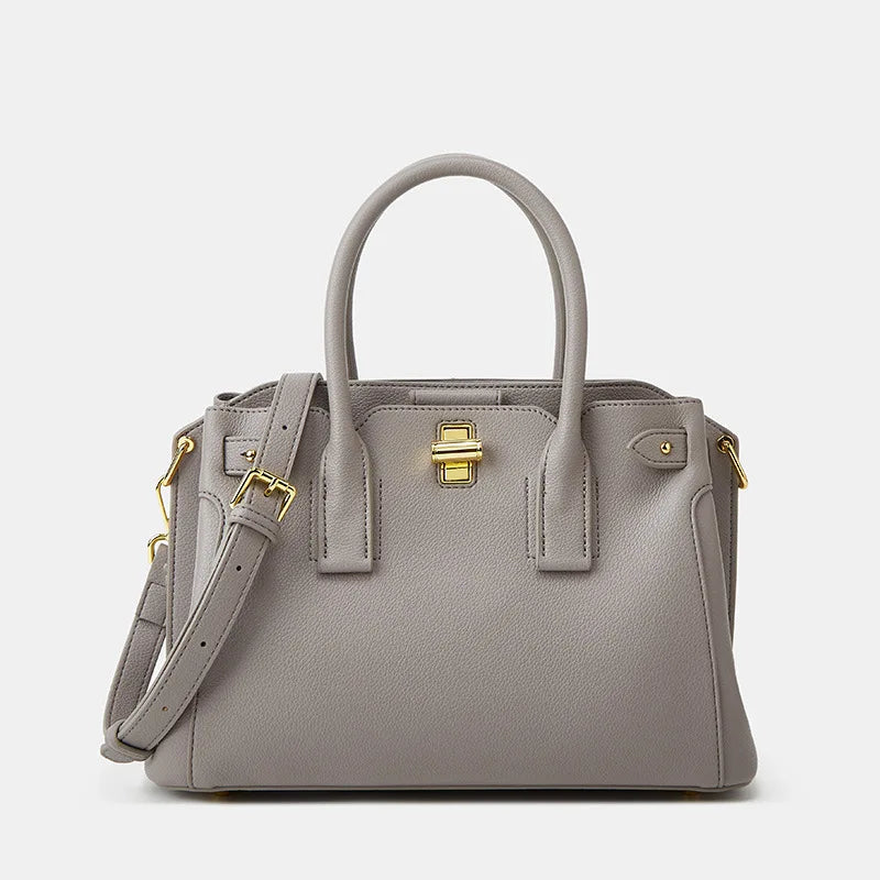 Fashion Beige High Quality PU Leather Bags Women Shoulder Bag Ladies Luxury Tote Strap Female Crossbody Handbag