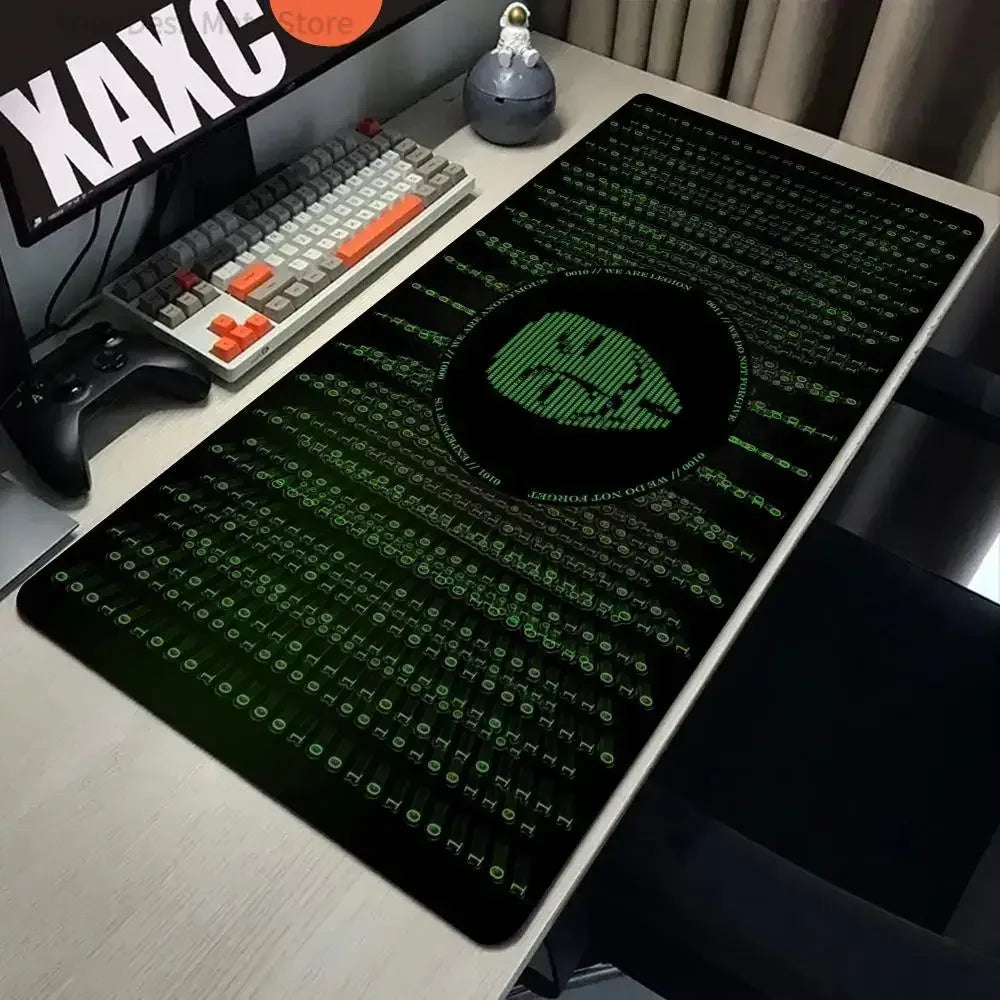 Hacker mouse pad game player mouse pad rubber non-slip table mat game accessories computer professional keyboard pad oversized