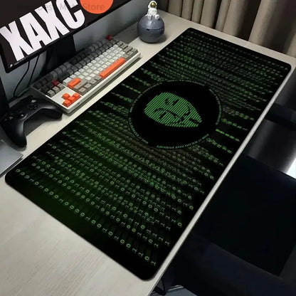 Hacker mouse pad game player mouse pad rubber non-slip table mat game accessories computer professional keyboard pad oversized