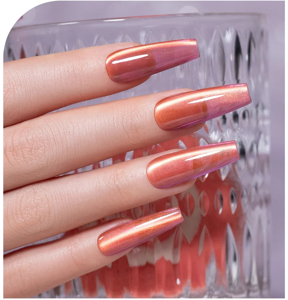7.5ML Summer Fruit Series Cat Magnetic Gel Nail Polish Green Purple Pink Cat Eye Gel Soak Off UV Nail Art Varnish For Manicure