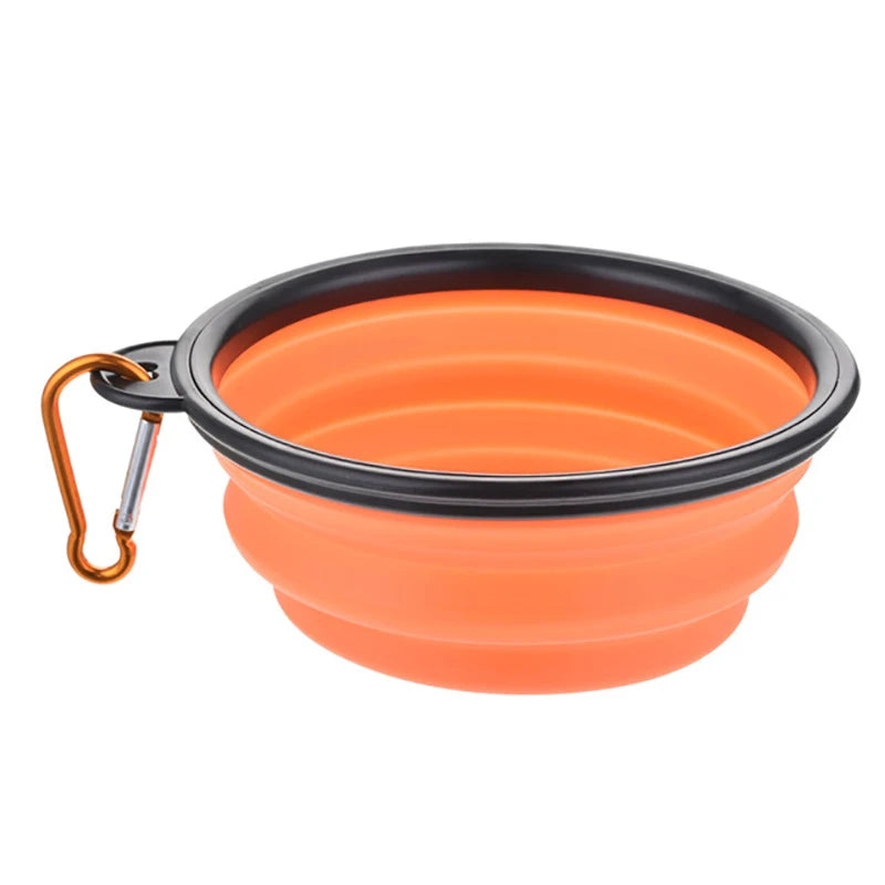 Durable TPR Portable Pet Food Bowl for Cats And Dogs Silicone Collapsible Travel Outdoor Water Food Bowl for Pets