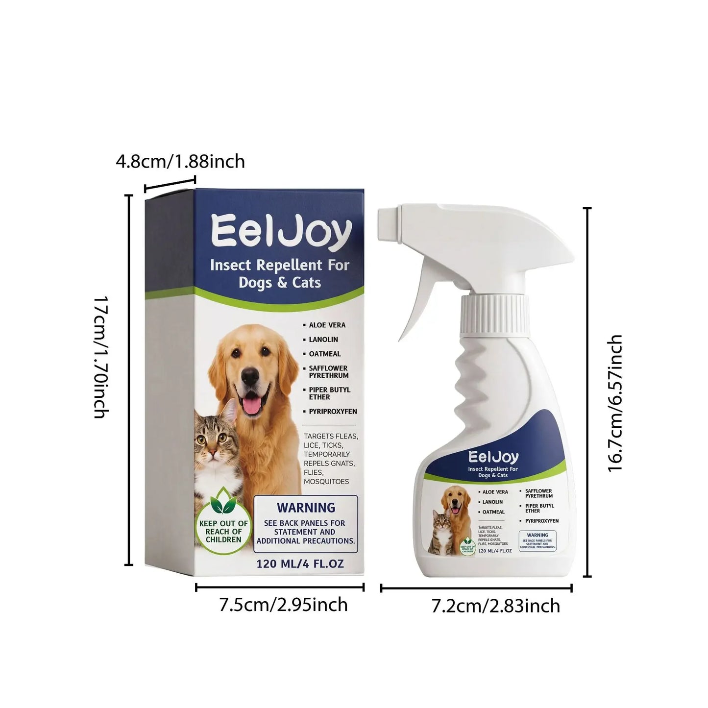 Pet Flea Tick Repellent For Dogs Cats Daily Pest Control Soothing Gentle Care External Parasite Treatment Pet Supplies