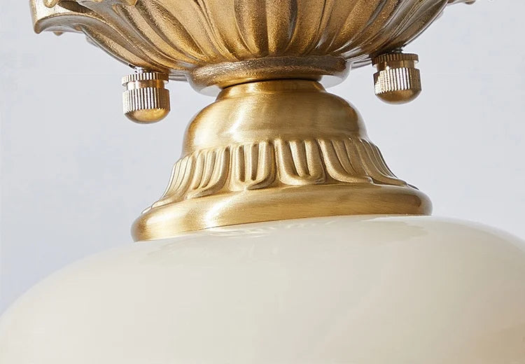 IWHD Home Lighting LED Ceiling Lights Decoration Aisle Porch Living Room Light Fixtures Nordic Ceiling Lamp Resin Copper Lustres