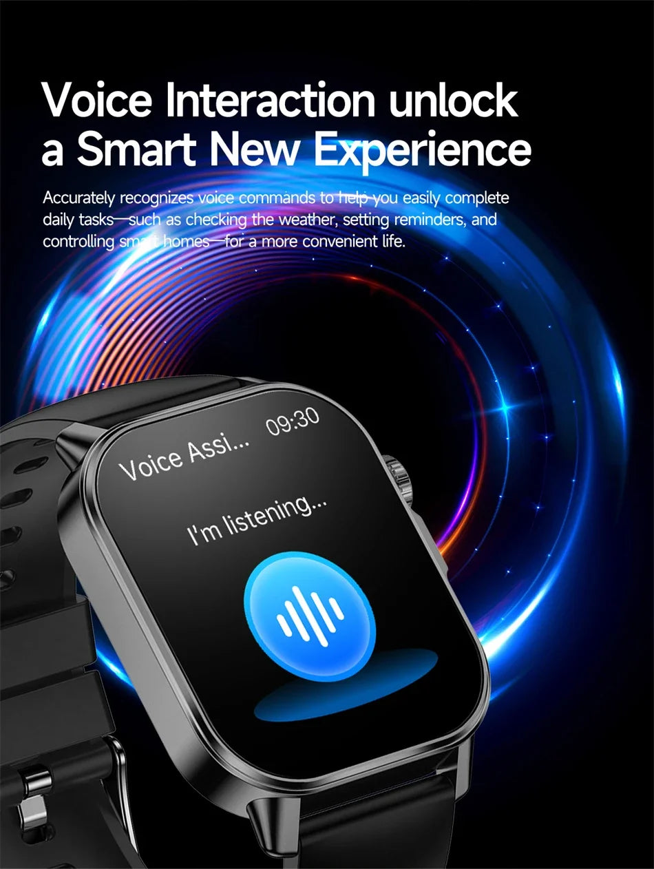 2026 New Professional-Grade Health Smart Watch Men ECG BP HR Uric Acid Lipid BMI Body Analysis Bluetooth Call Smartwatch Women