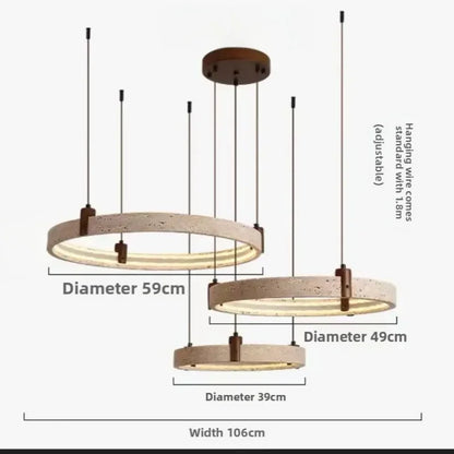 Artistic High-End Natural White Stone Dimming Function Wood Decoration Dining Room Living Room Exhibition Hall LED Modern