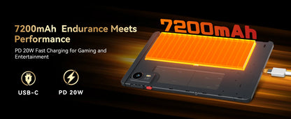 World Premiere Headwolf TiTan1 4G LTE Tablet MTK Dimensity 8300 Dual SIM Slot 8.8" 12G+256GB ROM Android15 7200mAh Gaming Tablet