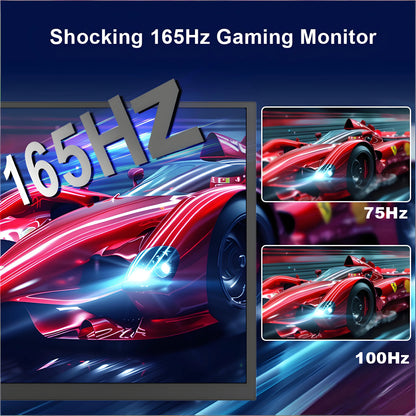 SIBOLAN 27 inch 165Hz Portable Monitor 2K 2560*1440P IPS Gaming Second Screen with USB C HDMI Port for PC Laptop PS5 Switch