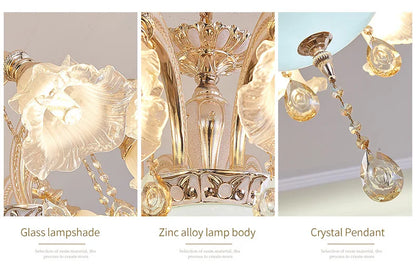 Nordic Modern Luxury Ceiling Chandelier Lighting 2025 Lustre Living Room Hotel Villa Lobby Crystal Hanging Lamp Luminaria Lights