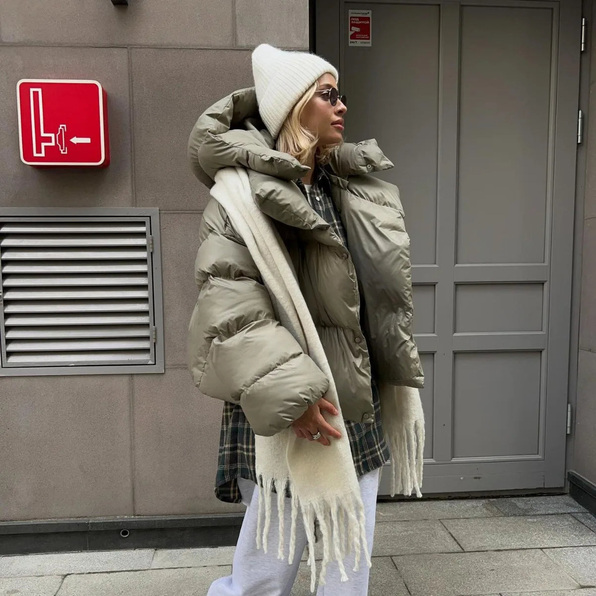 2026 Women Winter Coat Long Sleeve Big Hooded Thick Cotton Down Coat Women Tops Loose Style Warm Jacket Coat Casaco Feminino