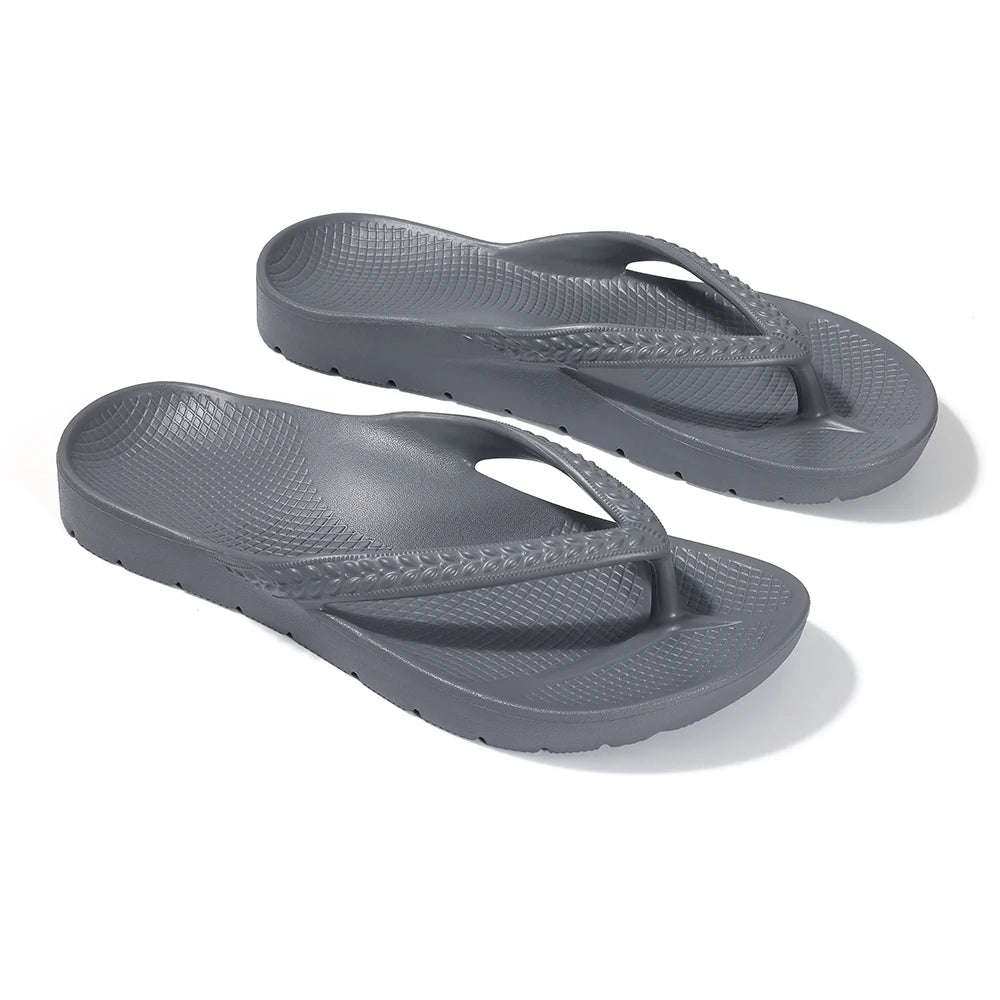 Asgard Summer Flip Flops Comfort Non-slip Flat Rubber Sandals With Stretchable Strap Unisex Cozy Casual  Beach Vacation Slippers