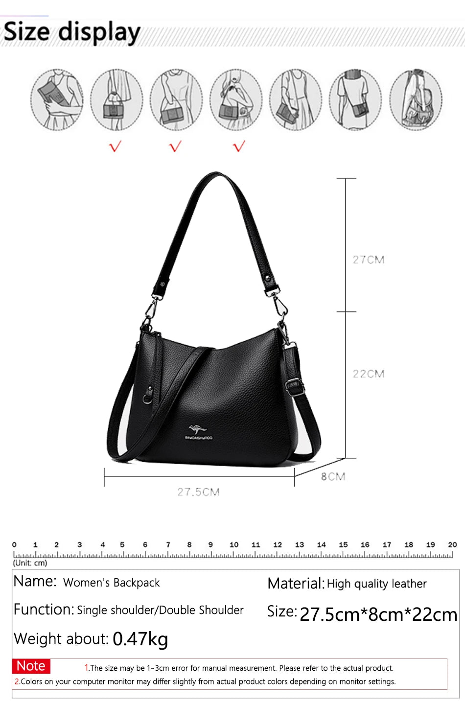 Women's Luxury Designer Top-Handle Bags Soft Leather Handbag Ladies Solid Color Shoulder Crossbody Bag Messenger Commuting Sac
