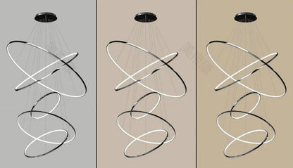 Nordic home decoration, stair chandelier, living room and dining room Pendant lights, ceiling light, indoor lighting