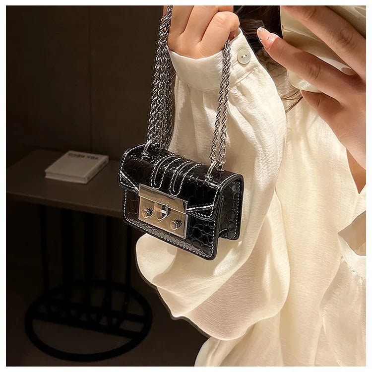 Chain Female Bag Mini Summer Crossbody Bags for Women Fashion Luxury Designer Handbag Women's 2025 Trend Woman Shoulder Purse
