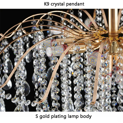 Modern Luxury Crystal Ceiling Chandelier For Living Room Dining Room Bedroom Ceiling Lamp LED Lights Home Appliance AC85-260V